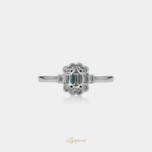 Witgoud met diamant