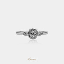 Witgoud met diamant