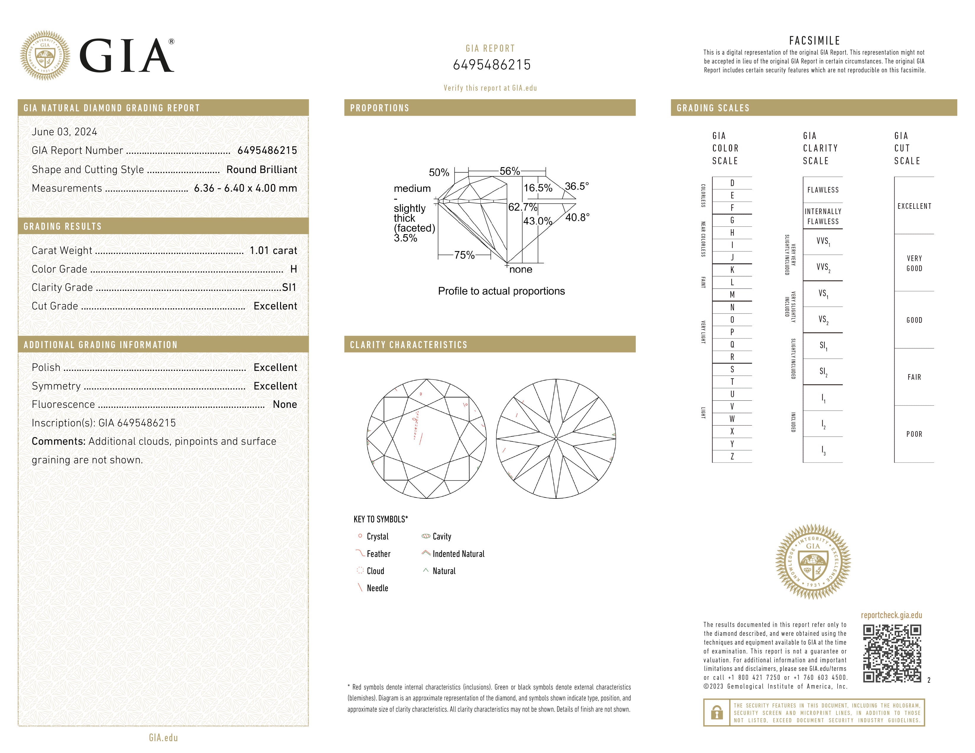 GIA certificaat van een koppel briljant geslepen diamant met een totaalgewicht van 2.02ct.