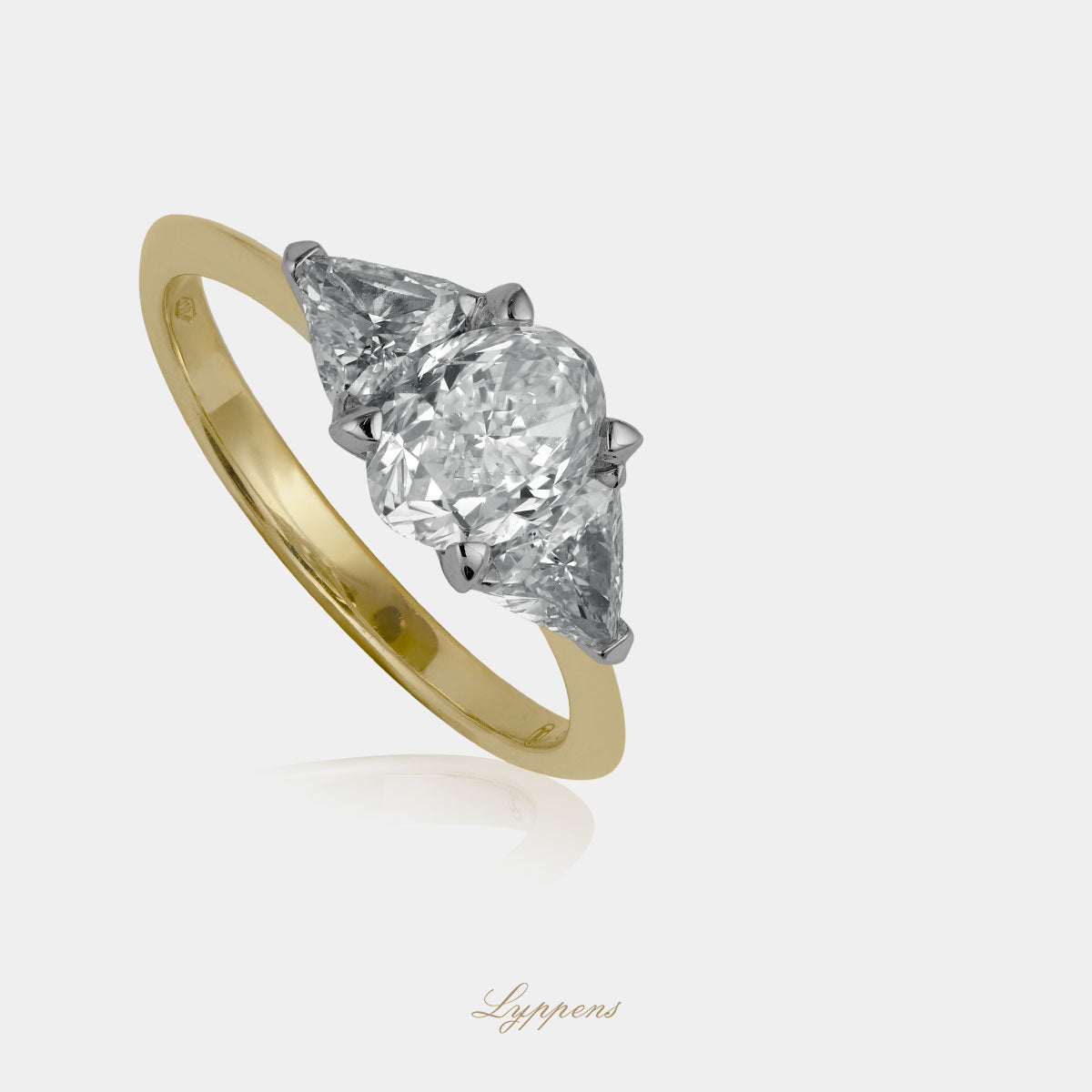 Geelgouden ring met diamant