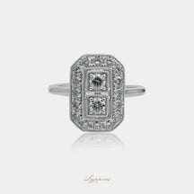 Witgoud met diamant
