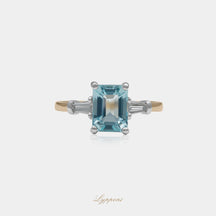 Aquamarijn en diamant