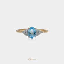 Aquamarijn en diamant