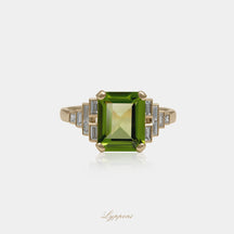 Peridoot en diamant 