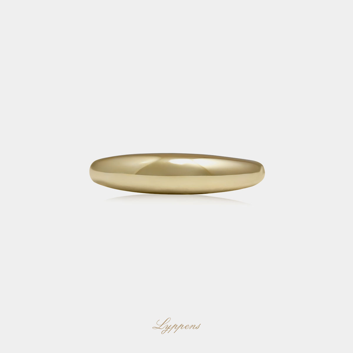 Yellow gold dome ring