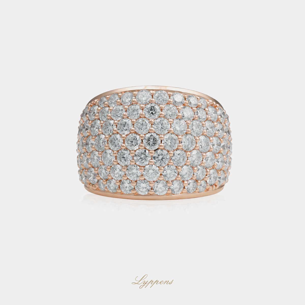 Roségouden ring met diamant