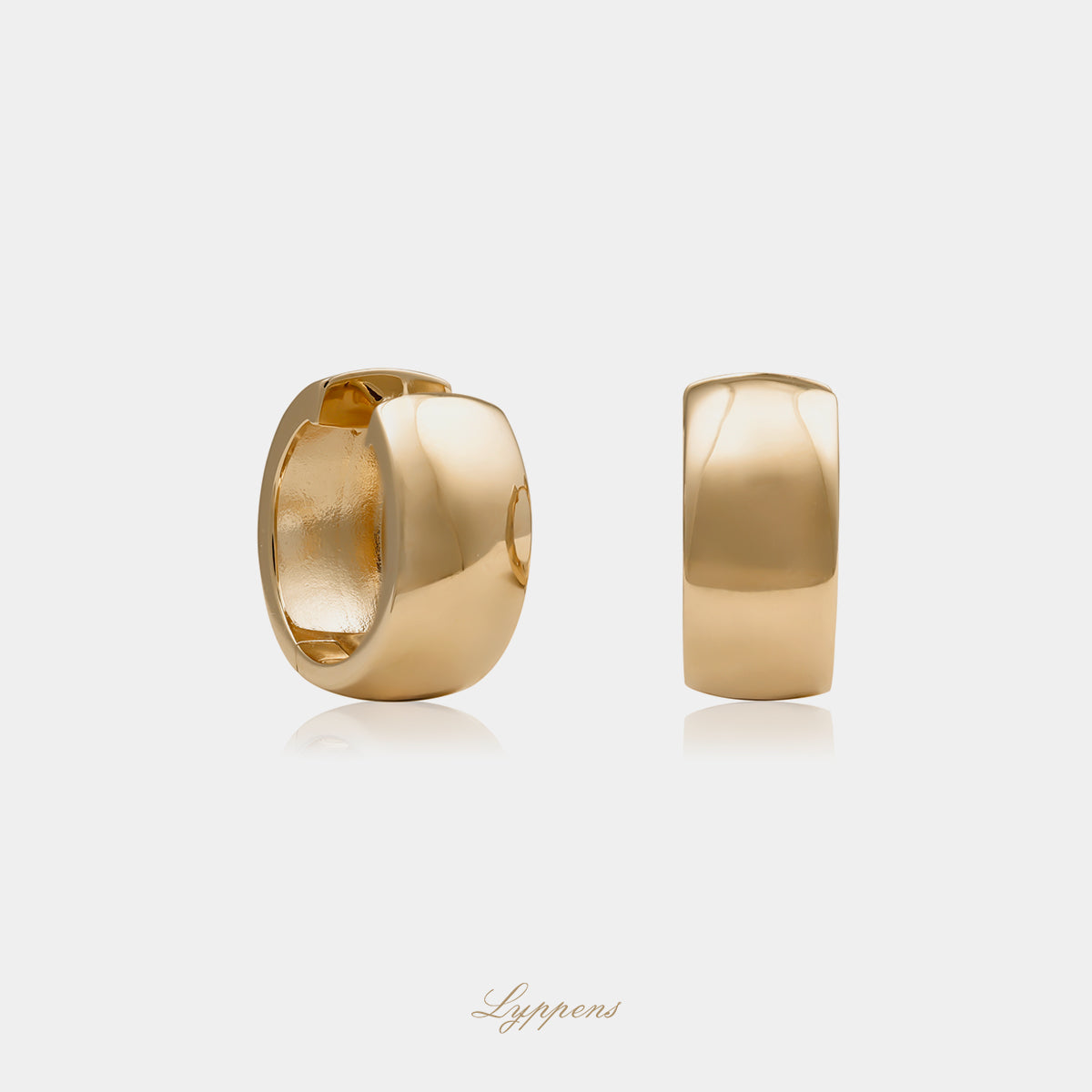 Yellow gold earrings