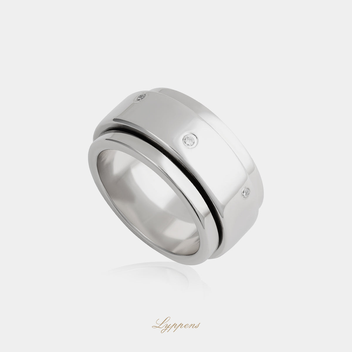 White gold Piaget Possession ring with diamonds