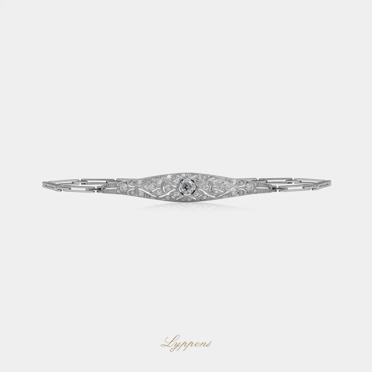 White gold Belle Époque bracelet with diamonds