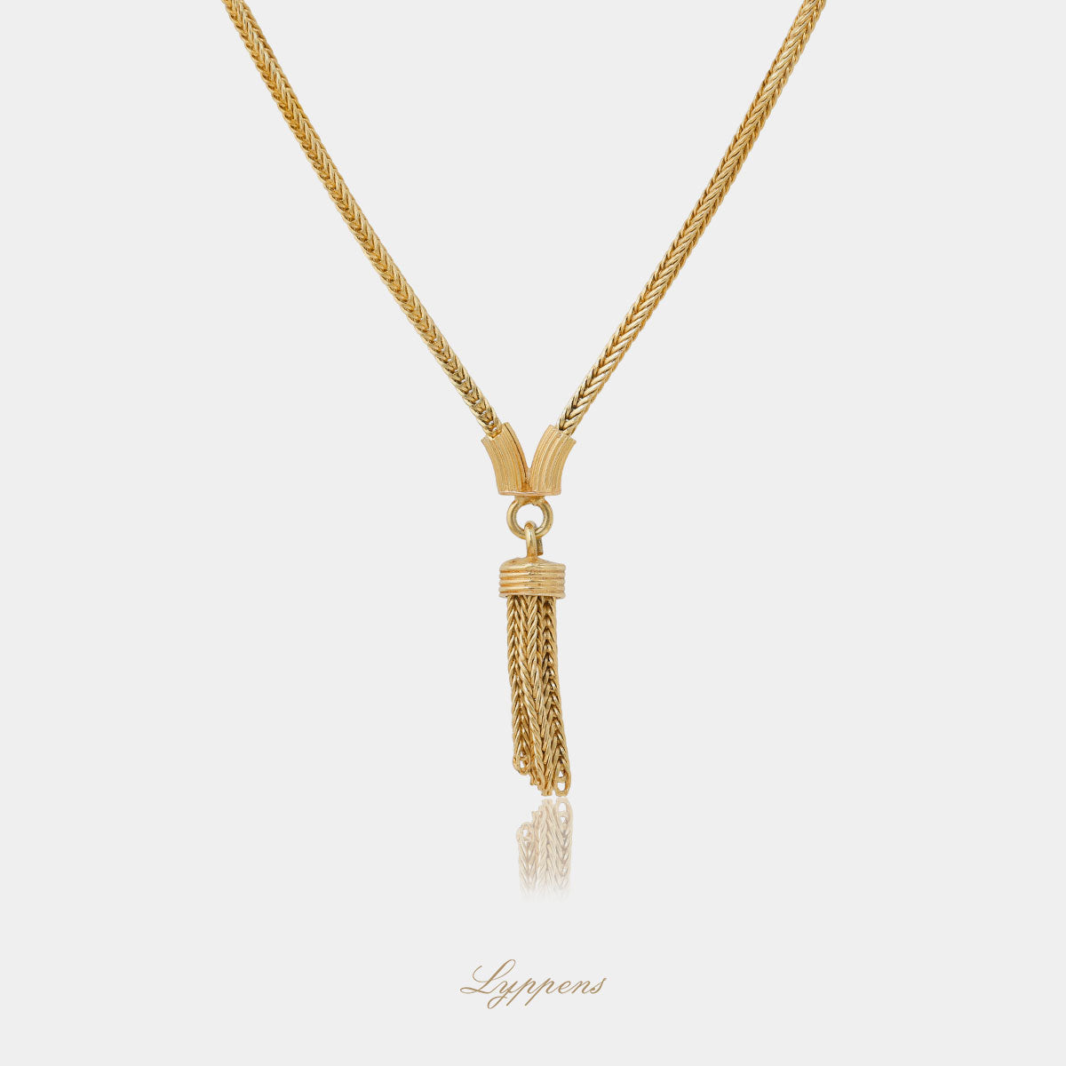 Yellow gold vintage necklace