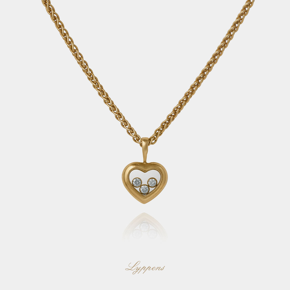 Geelgouden Chopard collier met diamant