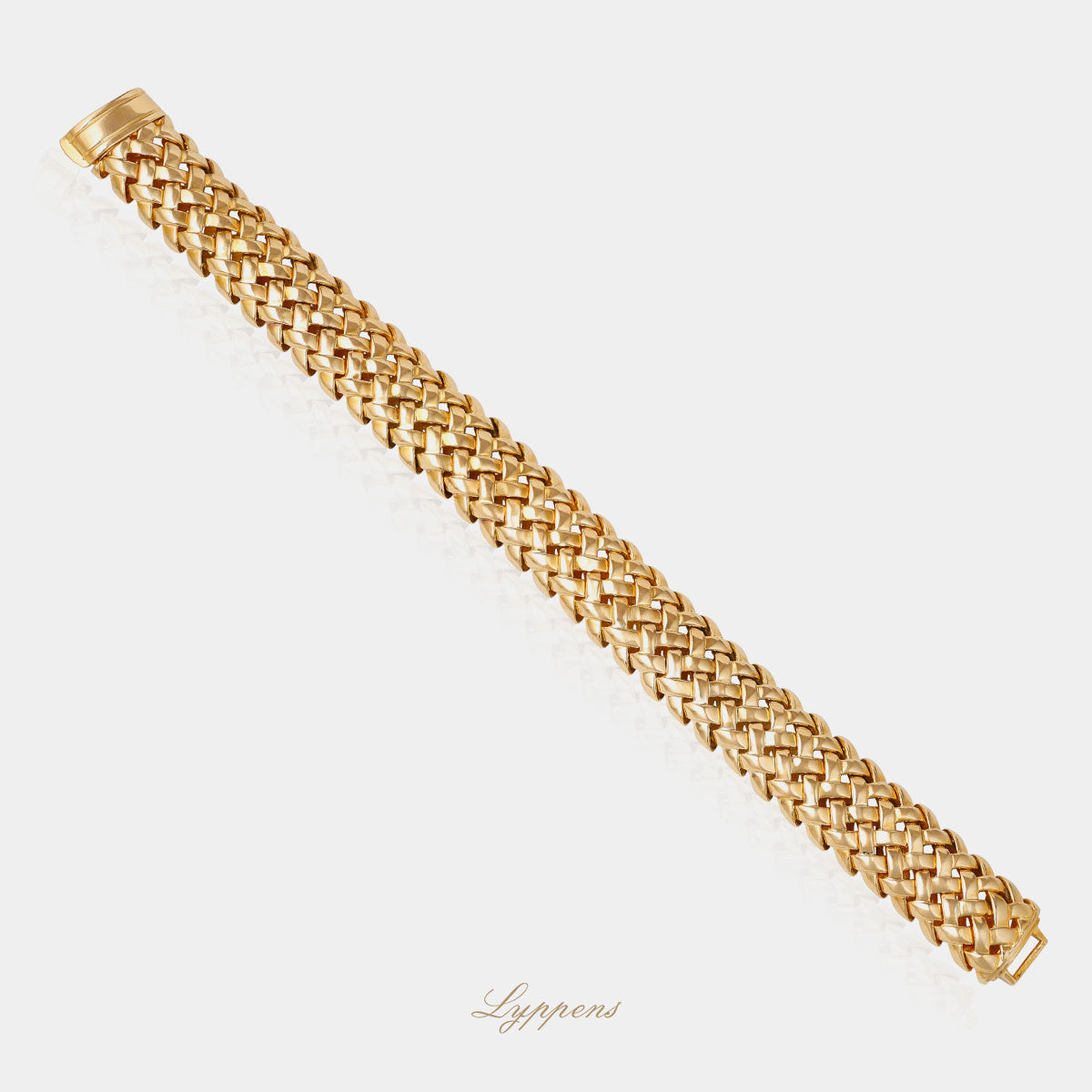 Geelgouden vintage Tiffany & co armband van de Vannerie collectie.