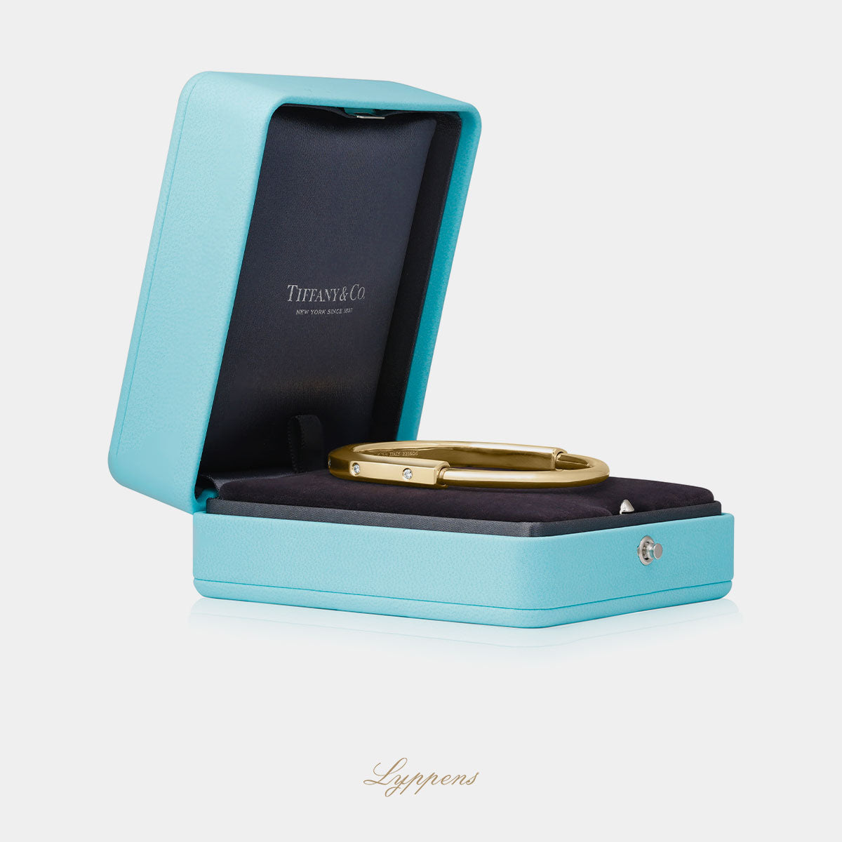Geelgouden Tiffany & Co Lock armband met diamant