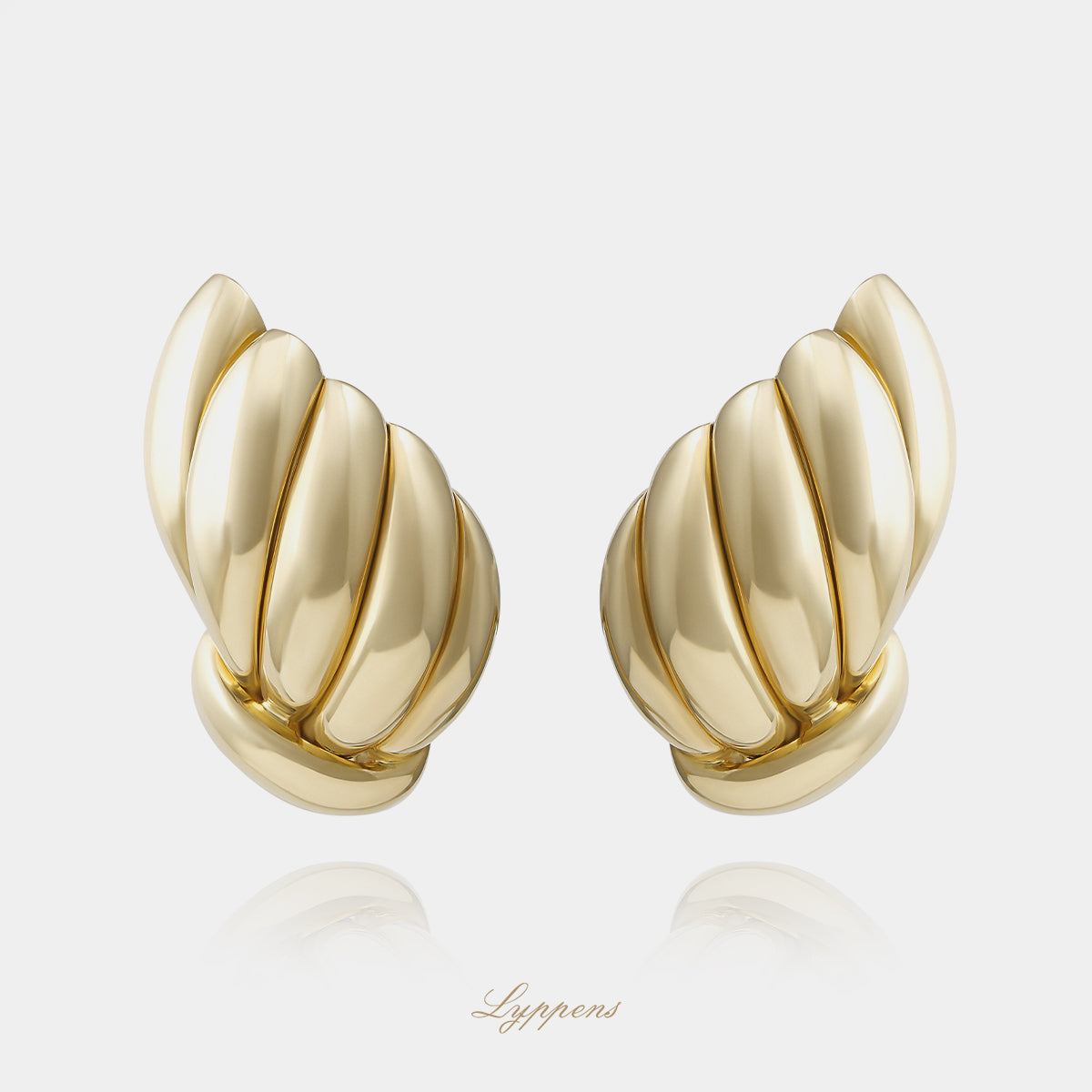 Geelgouden vintage jaren ‘70 oorbellen