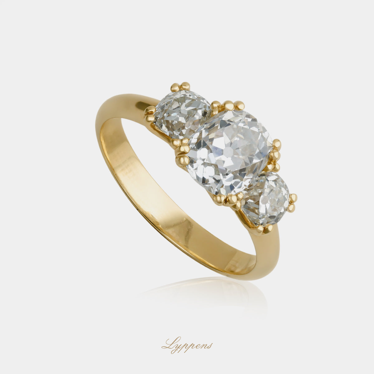 Geelgouden ring met diamant