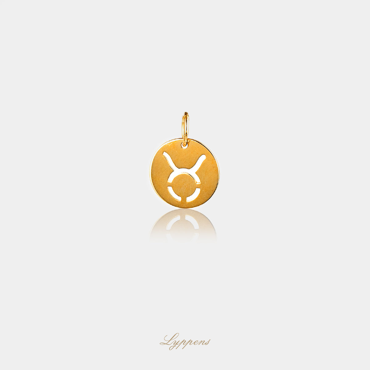 Yellow gold pendant "Taurus" constellation