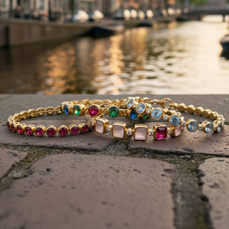 Armbanden met edelstenen