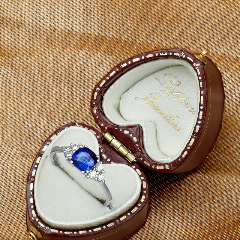 engagement ring with gemstones