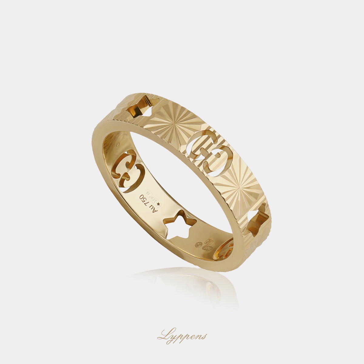 Geelgouden Icon Gucci ring