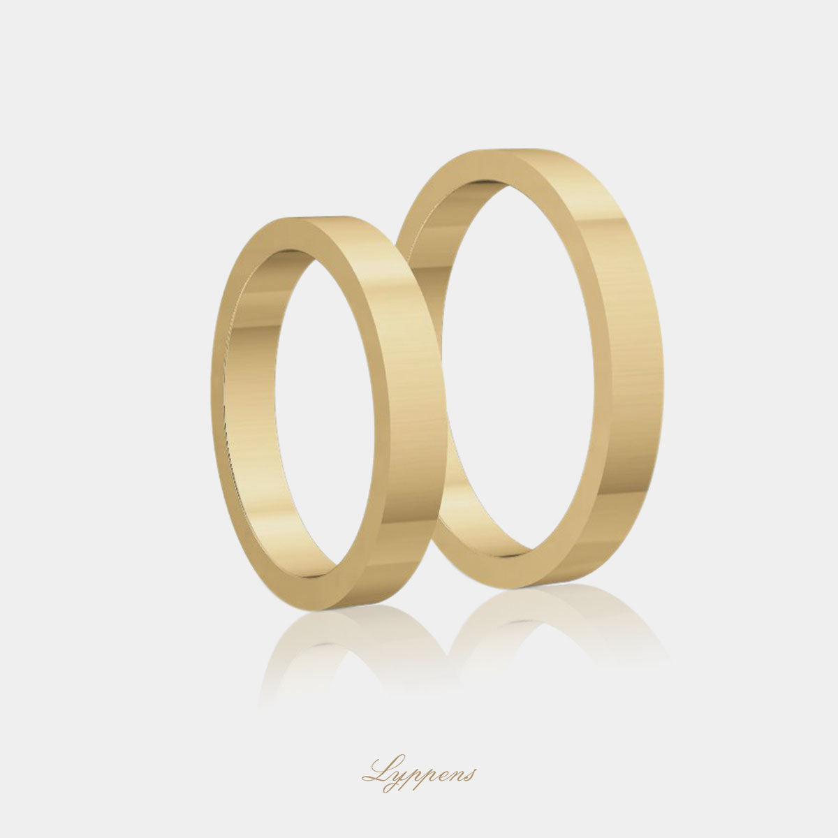 Yellow gold wedding band model A 3mm