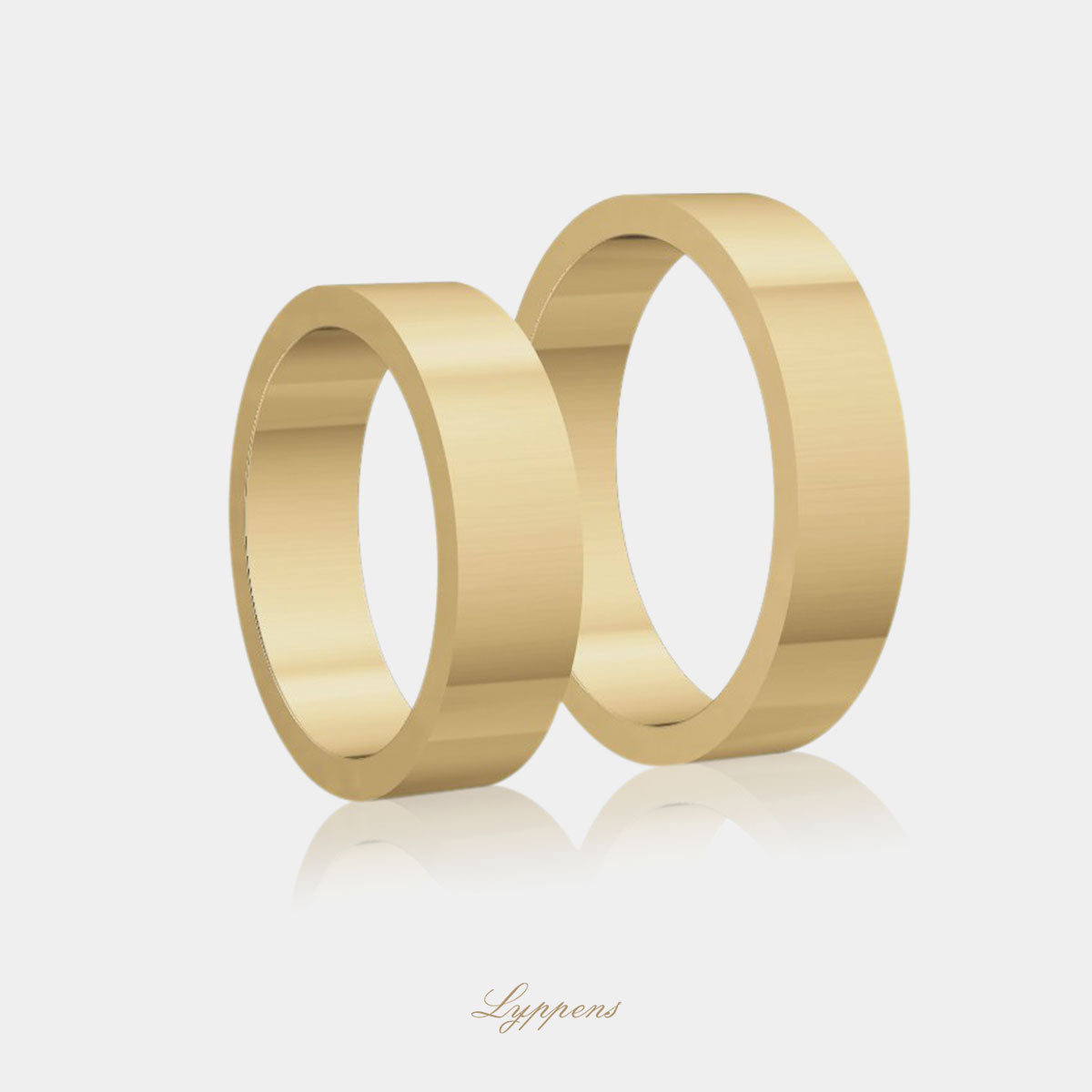 Yellow gold wedding band model A 5mm