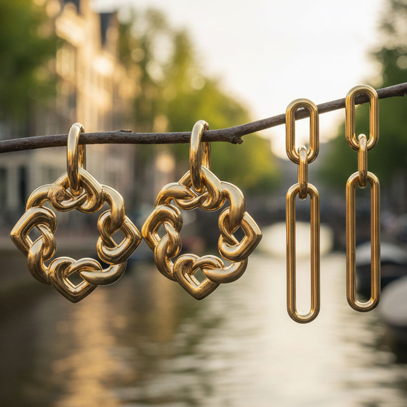 Oorbellen zonder edelstenen