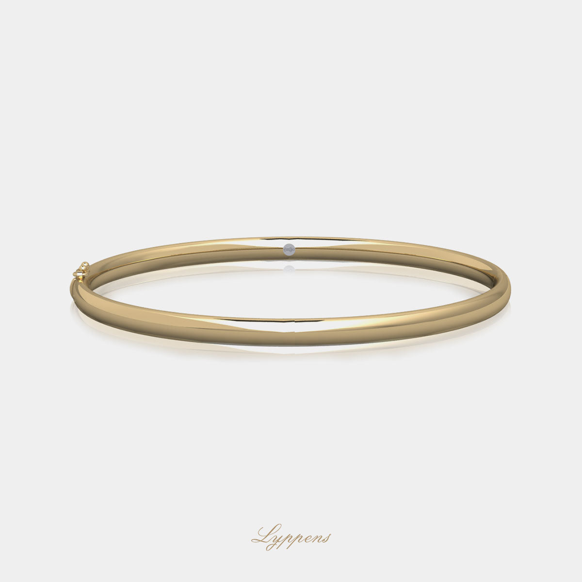 Yellow gold bracelet oval 4mm