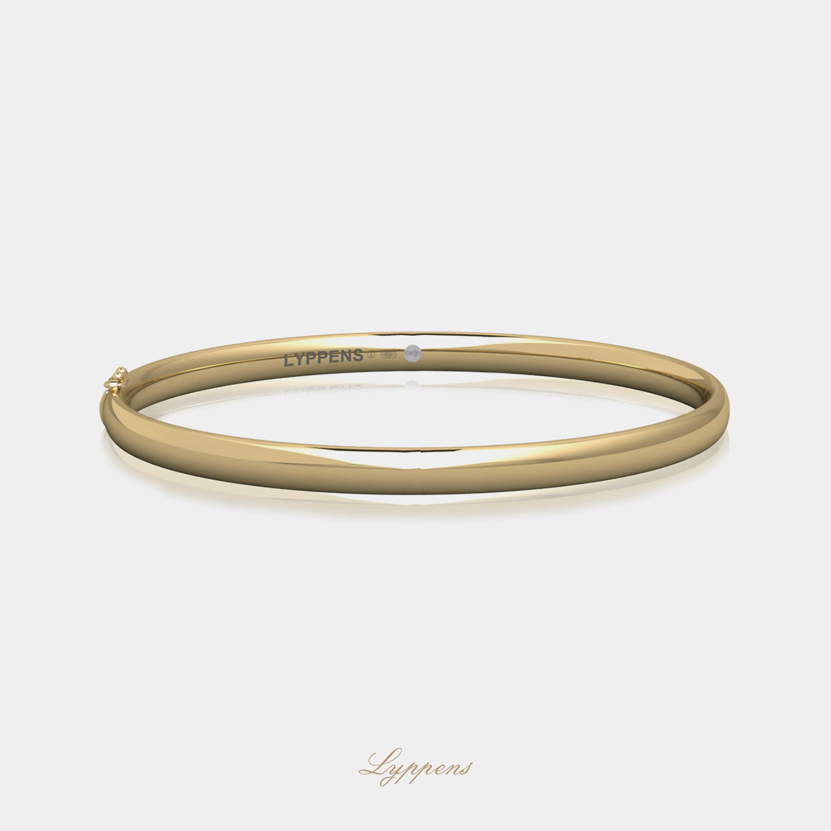 Yellow gold bracelet oval 5mm