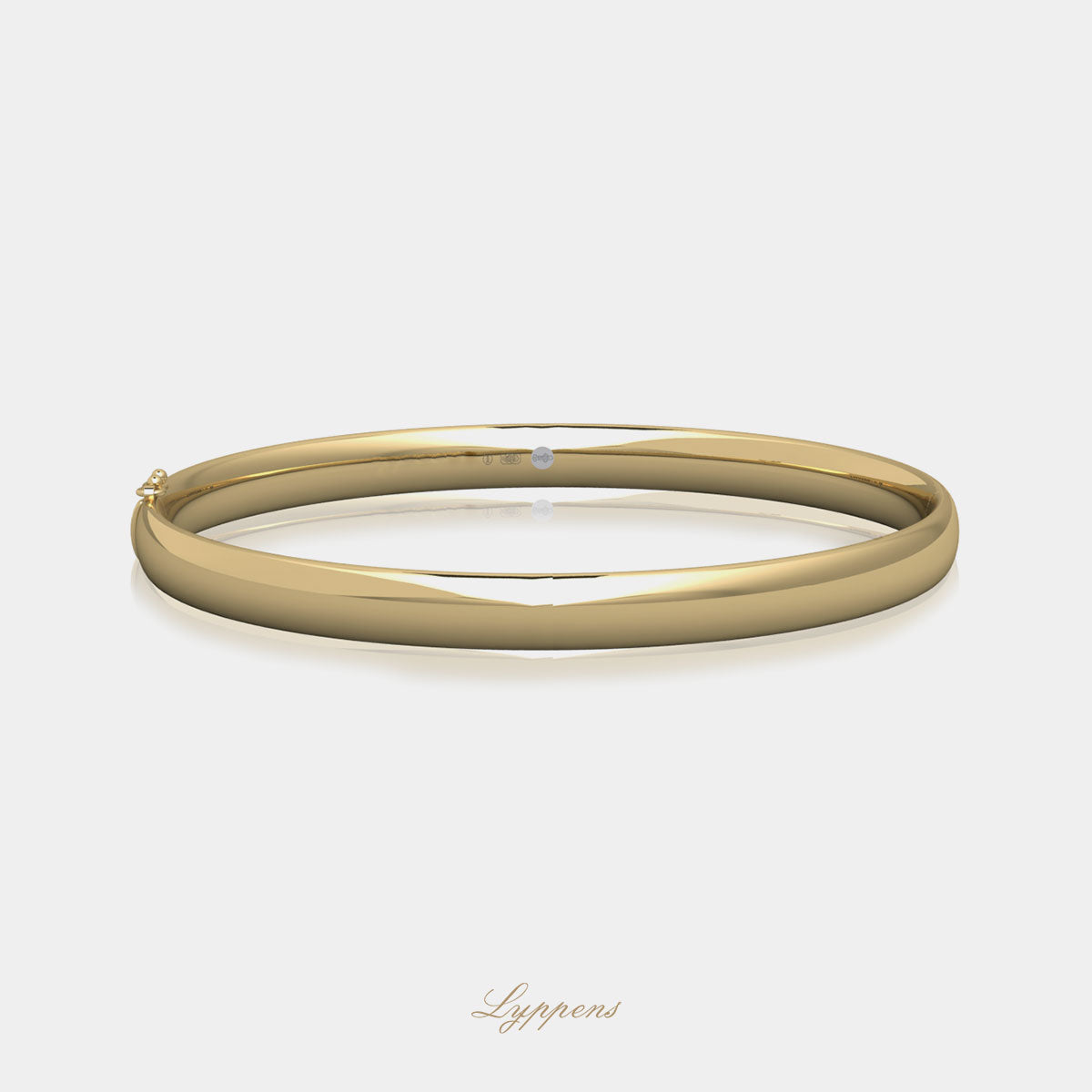 Yellow gold bracelet oval 6mm