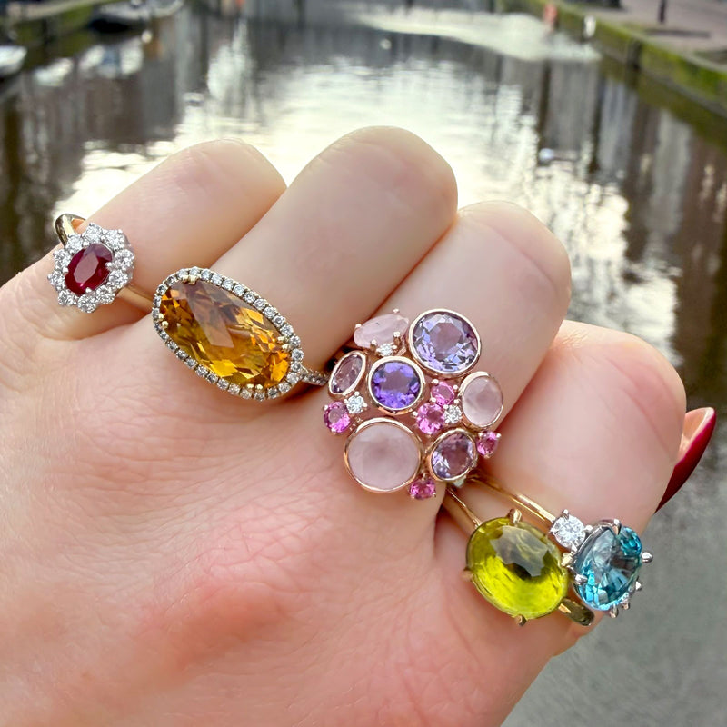Ringen met edelstenen