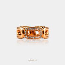 Geelgoud met diamant