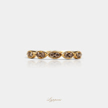 Geelgoud met diamant