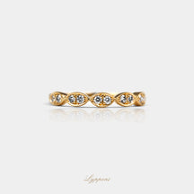 Geelgoud met diamant