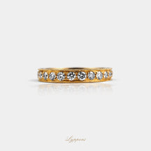 Geelgoud met diamant