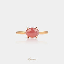 Roségoud met rhodochrosiet