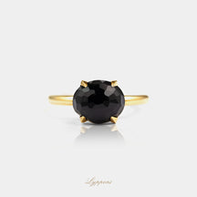 Geelgoud met onyx