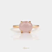 Roségoud met rozenkwarts