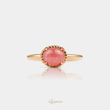 Roségoud met rhodochrosiet