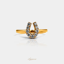 Geelgoud met diamant