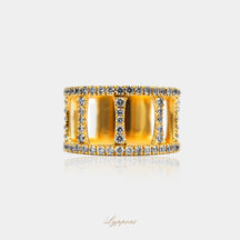 Geelgoud met diamant