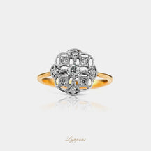 Geelgoud met diamant