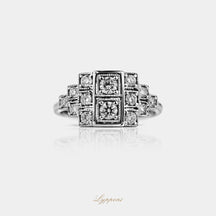 Witgoud met diamant