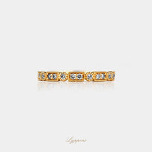 Geelgoud met diamant