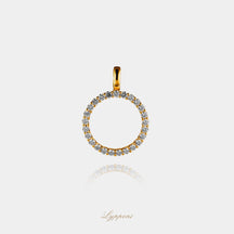 Geelgoud met diamant