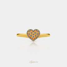 Geelgoud met diamant