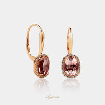 Roségoud met Morganiet en diamant