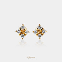 Geelgoud met diamant
