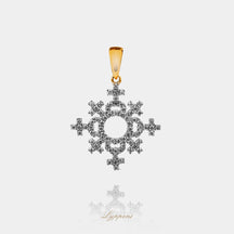 Geelgoud met diamant