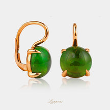 Roségoud met groene toermalijn