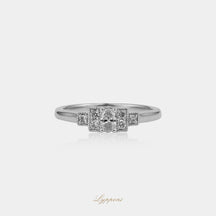Witgoud met diamant